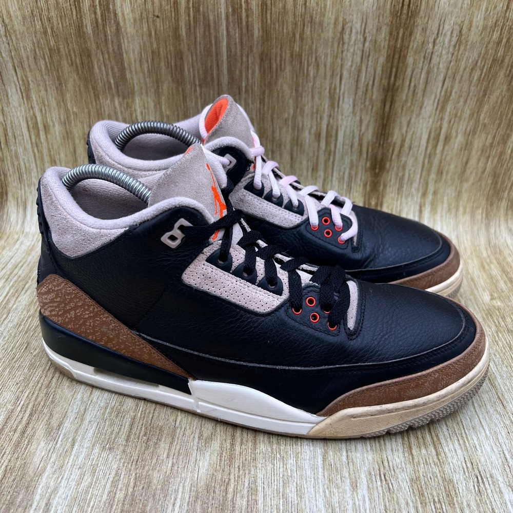 Nike Air Jordan 3 Retro Desert Elephant Men's Size 11 Black Shoes CT8532-008